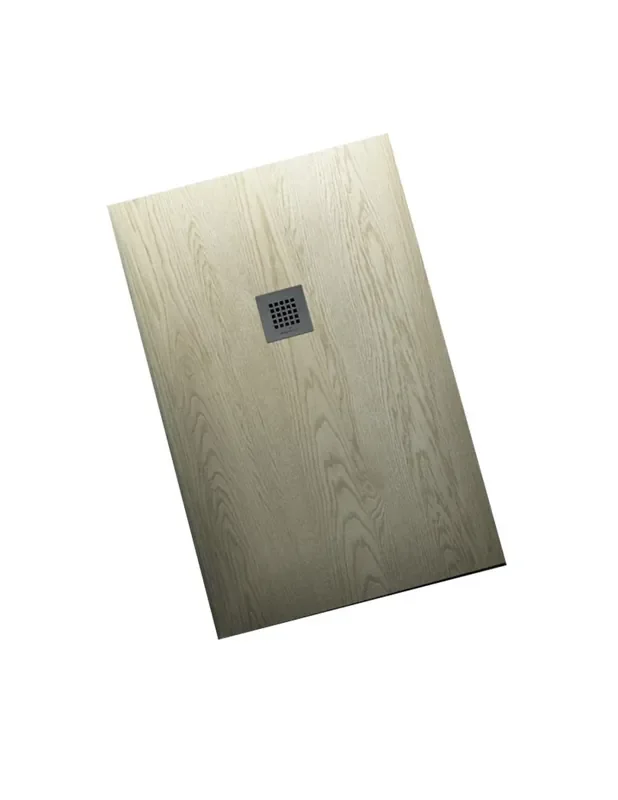 Piatto Doccia Rocky Wood 80x110 cm - Bandeja de Resina Efecto Madera